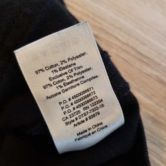 ARITIZIA WILFRED FREE Black A-line Denim Mini Skirt, Size 6 - Picture 10 of 10